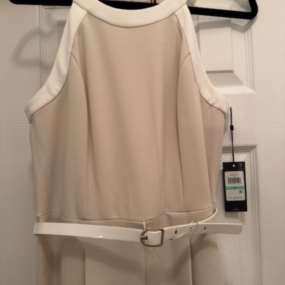 Wide Leg Belted Jumpsuits - Picture 1 of 5